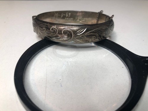 Silver bangle vintage grs - bangle,