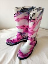 Esmara Ladies Womens Wellies Wellington Boots  Floral Festival VGC