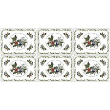 Portmeirion The Holly & The Ivy Set Of 6 Placemats with 6 FREE Coasters