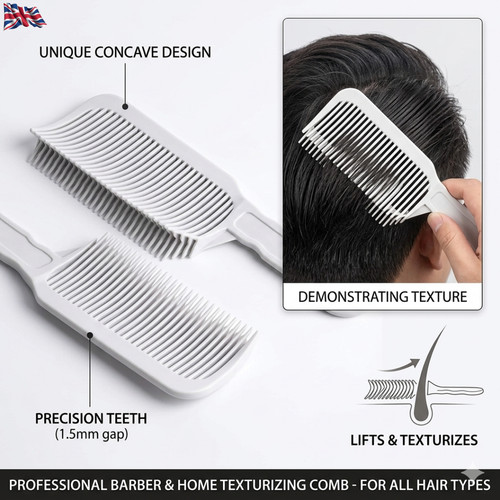 Barber fade comb - flat, top