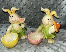 2 x Large Plastic  Rabbit Egg