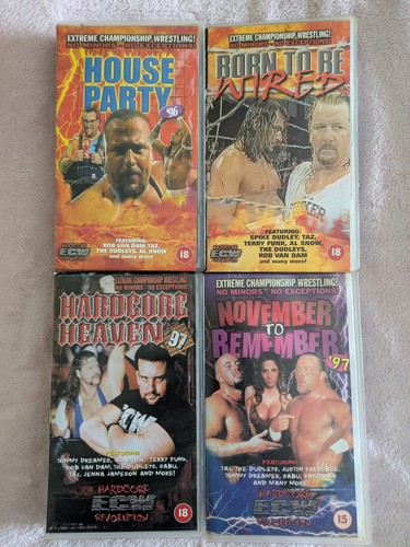 Ecw vhs video tapes house - video,
