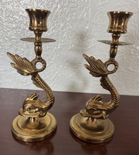 Pair Of Brass Koi Fish/Sea
