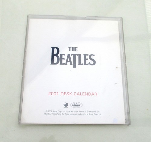 Beatles 2001 desk calendar - -,