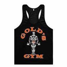 New Top Stringer Vest Golds Gym Mens Muscle Joe Workout Training Bodybuilding Ta