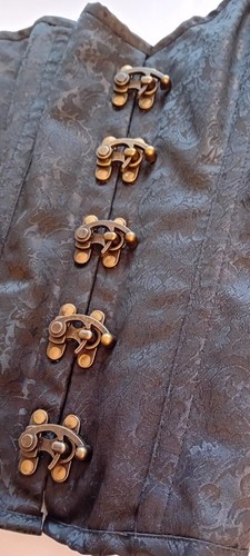 Steampunk black brocade - steampunk,