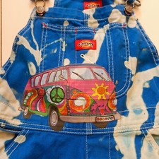 Paul McNeil Customised DICKIES DUNGAREES Size S - VW VAN / Hippy