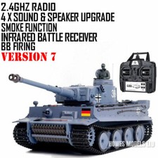 Heng Long Radio Remote Control RC Tank German Tiger I Version 7 with Infrared  