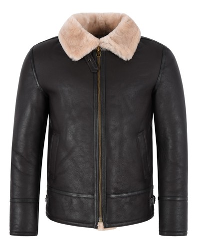 Men brown beige fur - beige,