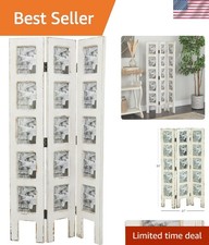 Distressed White 3-Panel