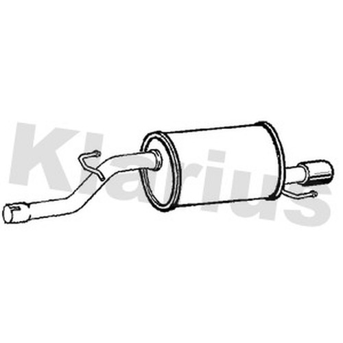 Exhaust rear back box - exhaust,