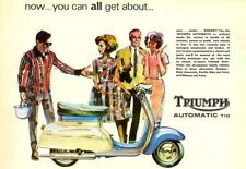 Triumph T10  1966 Scooter Motorcycle Bike  Art Poster Print