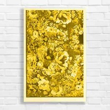 Vintage Floral Tapestry Yellow