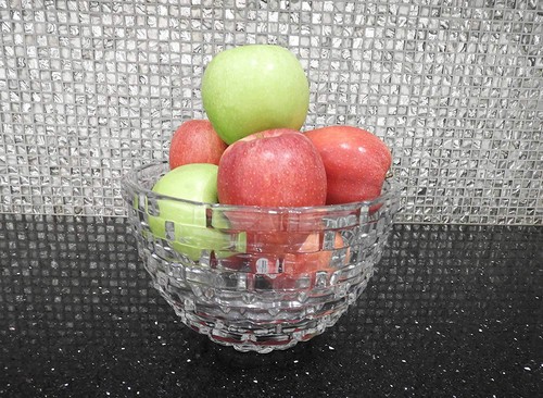 Large crystal glass bowl fruit - bowl,