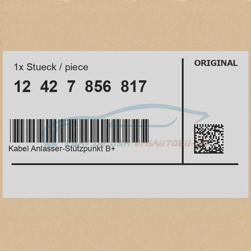 Genuine bmw 12427856817 - genuine,
