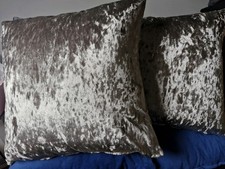 Pair Of Large Silver Crushed