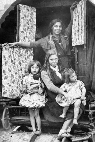 Typical gypsy family door - gypsy,