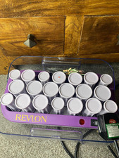Revlon Hot Heated Rollers Curlers 20 With All Clips Purple Hair Accessories 