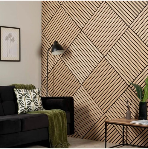 Premium square wood wall panel - square,