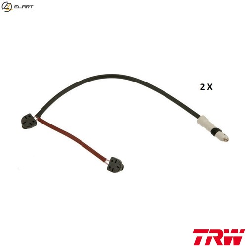 Warning contact brake pad - warning,