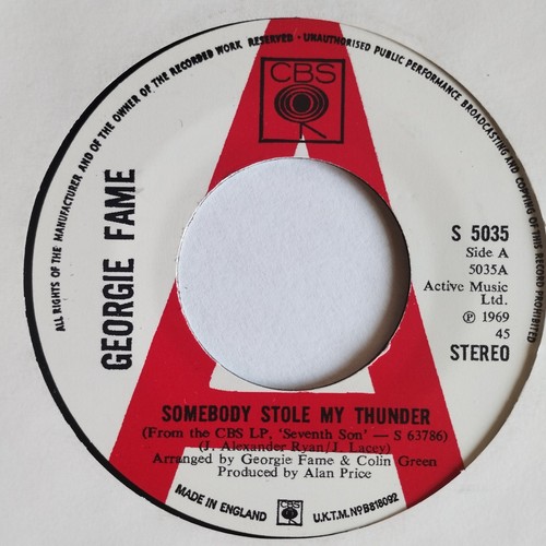 Georgie fame somebody stole - -,
