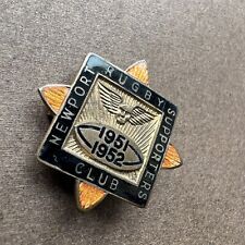 Newport Rugby Supporters Club 1951-1952 Badge.