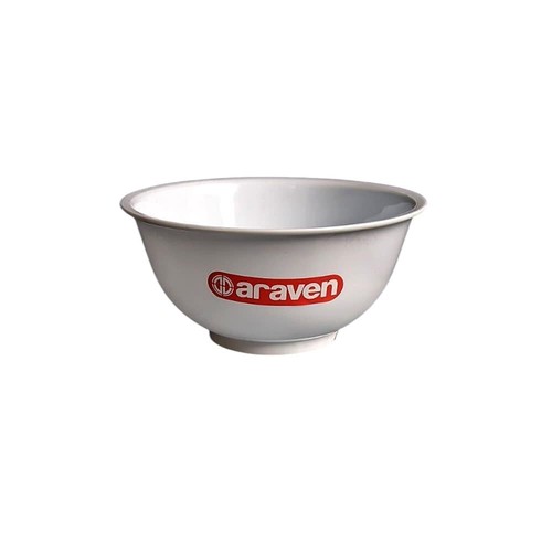 White plastic mixing bowl - bowl,