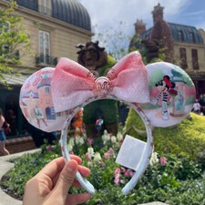 Disney Parks Epcot France World Showcase Minnie Mouse Ears Paris 2024 Headband