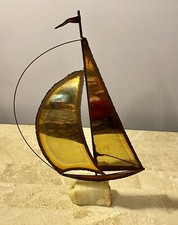 Vintage Metal Art Figure Desk