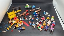 Playmobil Figures, Animals, Hats, Dirt Bike, Trike, Pushchair - Bundle Job Lot