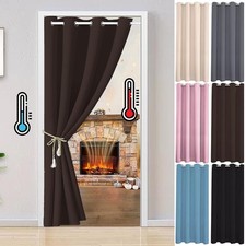 Blackout door curtain thermal - blackout,