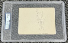 Wizard Of Oz Judy Garland Signed Autographed 4x6 Album Page PSA/DNA Encapsulated