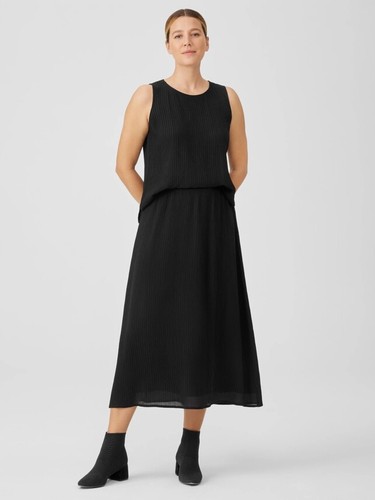 Eileen fisher accordion - eileen, silk