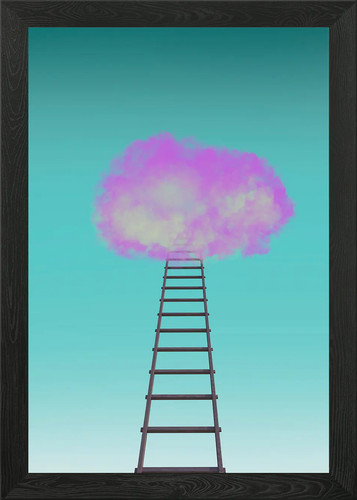 Stairway heaven framed wall - stairway,