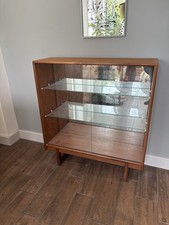 Mid Century Teak Mirror Backed