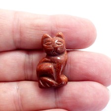 Gemstone Cat Hand Carved