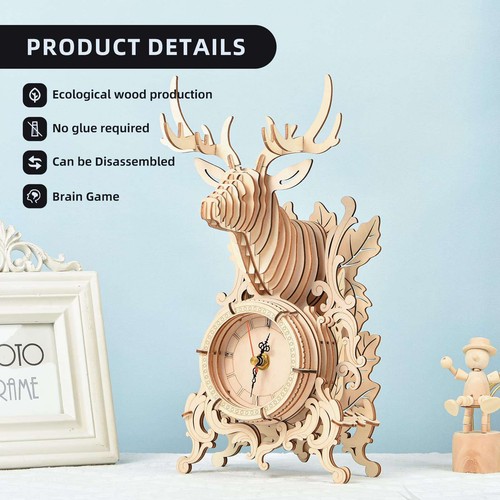 New wooden puzzle - wooden, deer