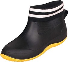 Waterproof Lined Rain Boots Ankle Garden Shoe Wellies Neoprene Rubber Anti Slip 