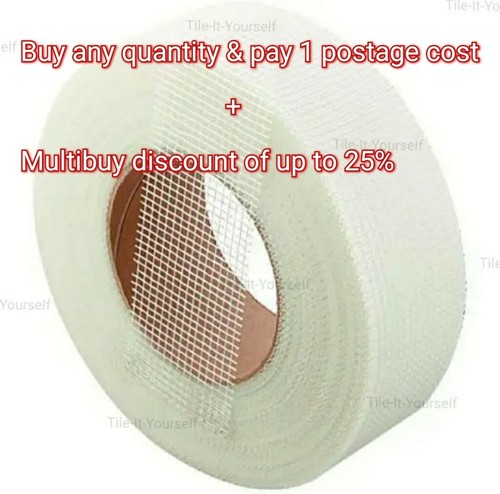 50mm 90m white scrim tape - 50mm, x