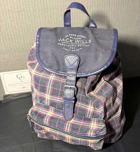 Jack wills tartan backpack - jack,