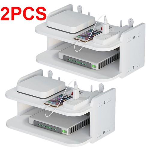 2pcs white floating wall - floating, mount