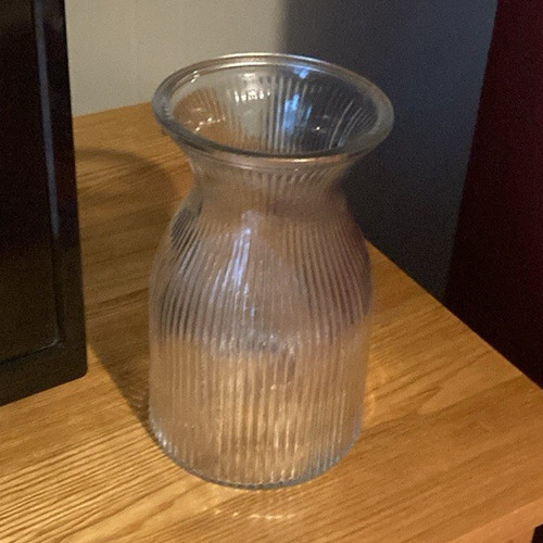 Clear ribbed glass - ribbed,