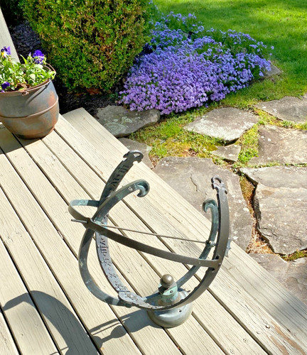 Solid bronze brass armillary - solid, /
