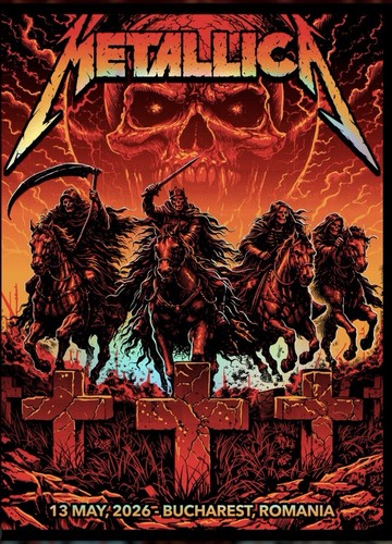 Metallica bucharest 2026 - bucharest,