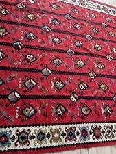 Vintage Traditional Hand Made Sarkoy, West Balkan Wool Multicolor Kilim 3x2 m.