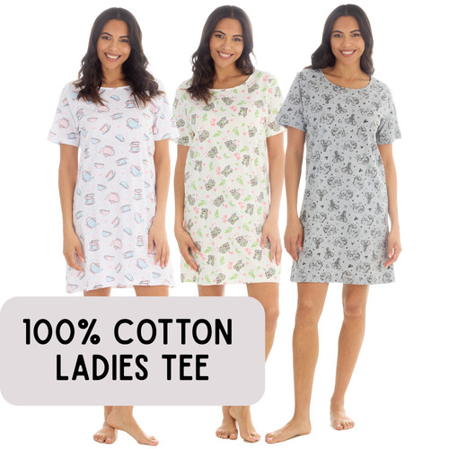 Womens short sleeve nightie - sleeve,