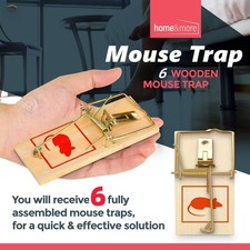 6 Wooden Mouse Traps