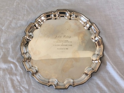 Vintage serving tray silver - serving,
