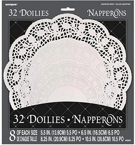 Assorted paper doilies pack - paper,