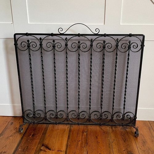 Black wrought iron metal - metal, fire